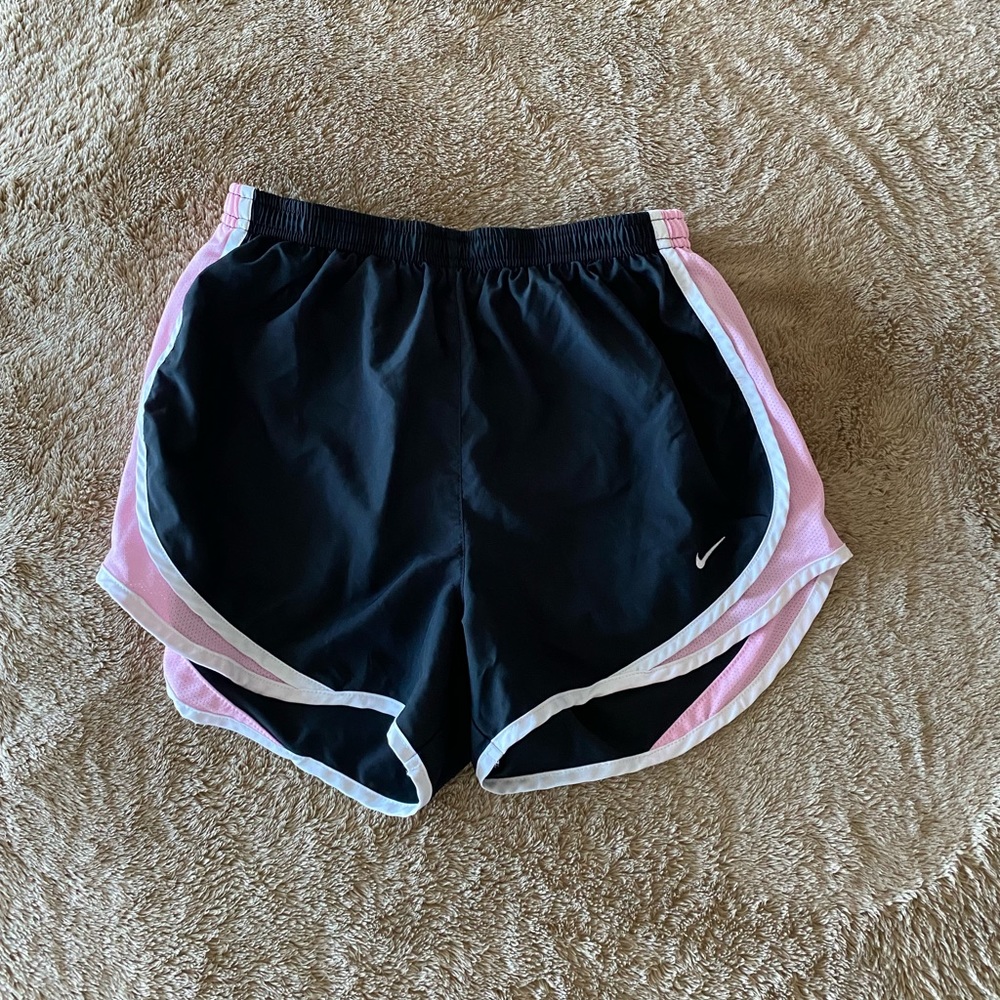 Nike Dri-Fit Running Shorts, Black & Pink, Small